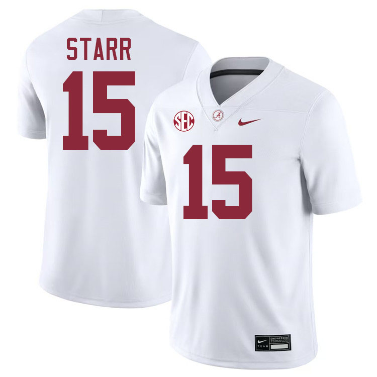 Bart Starr Alabama Jersey,University Of Alabama Crimson Tide Football Jersey,Uniforms-White